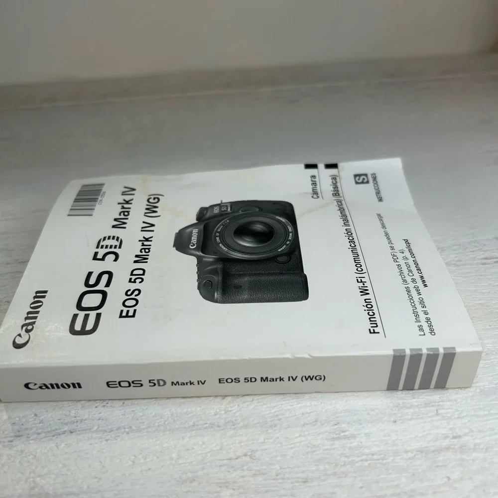 Original Owners Manual for Canon EOS 5D MARK IV (WG) Camera